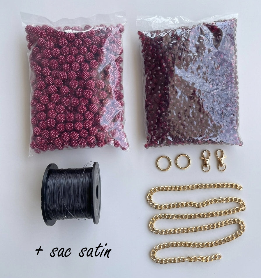 Kit Complet Geantă Dark Red MURA
