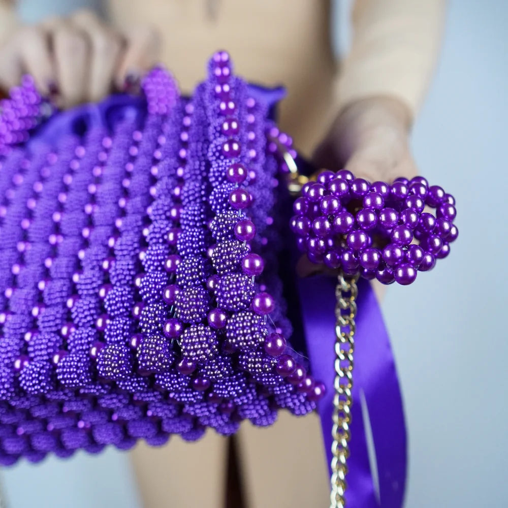 Dark Purple Mura din margele de tip mura
