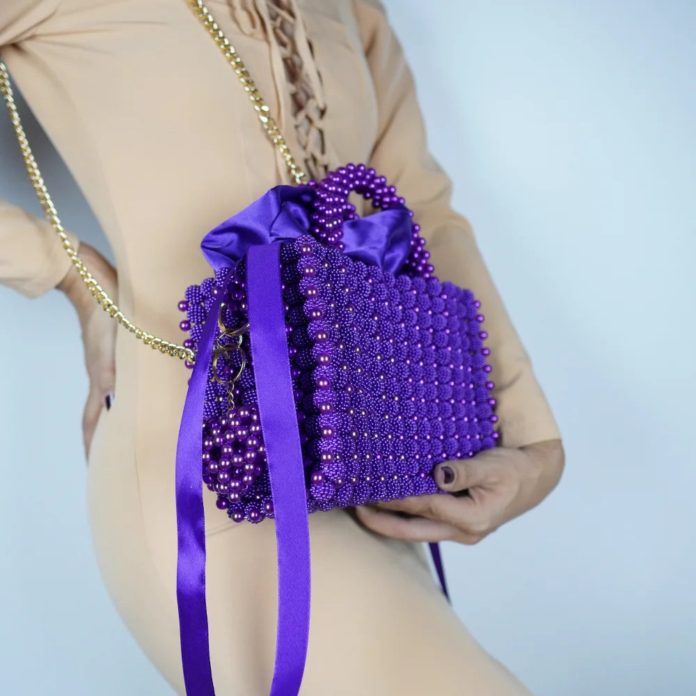 Dark Purple Mura din margele de tip mura
