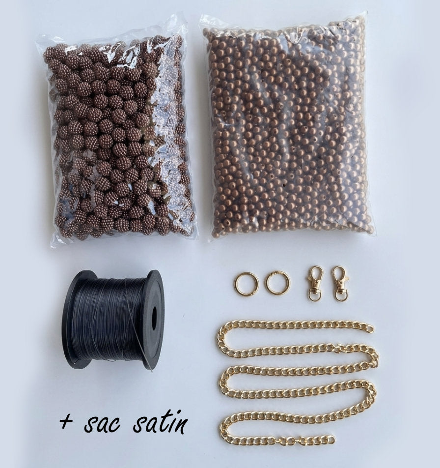 Kit Complet Geantă Dark Brown MURA