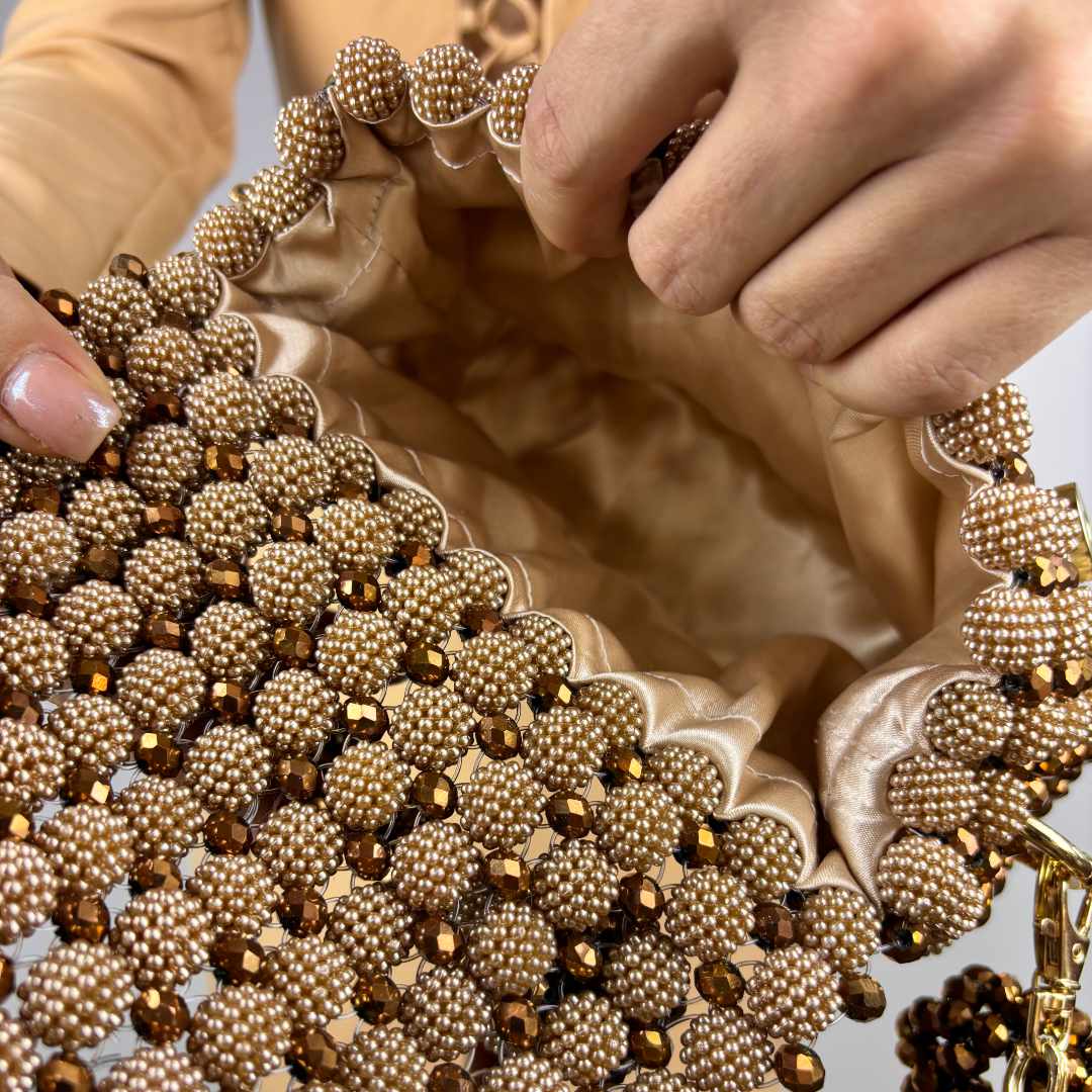 Gold Mura din margele tip mura si cristale