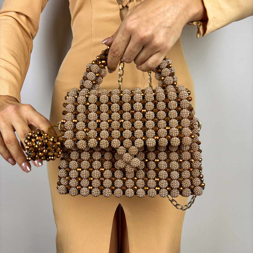 Gold Mura din margele tip mura si cristale